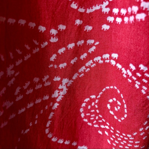 Pink animal print button down - Picture 4 of 4